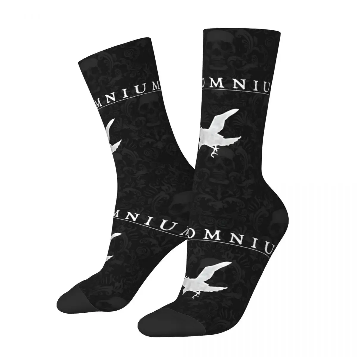 

Retro Crow Logo Men's compression Socks Unisex Insomnium Harajuku Seamless Printed Novelty Crew Sock