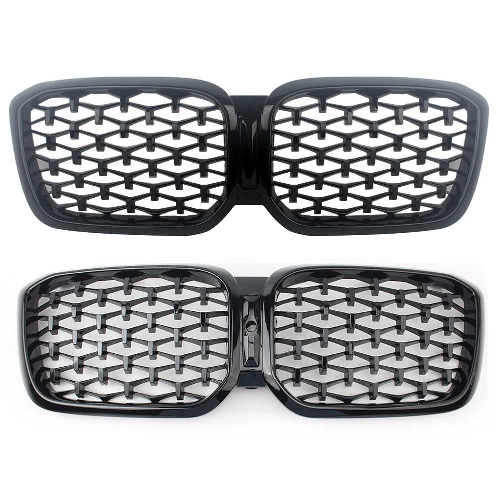 

Car Front Center Grille Grills Meteor Grille Fit For BMW G01 G02 G08 X3 X4 LCI M40i 20i 30i X3M X4M Diamond Grille 2022+ON