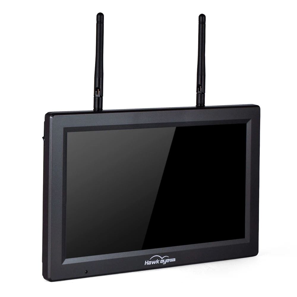 Hawkeye Little Pilot Captain X FPV-Monitor mit DVR 5,8 G 96 CH 10,2 Zoll Dual-Empfänger 1024 x 600 LED 16:9 NTSC/PAL Autosuche