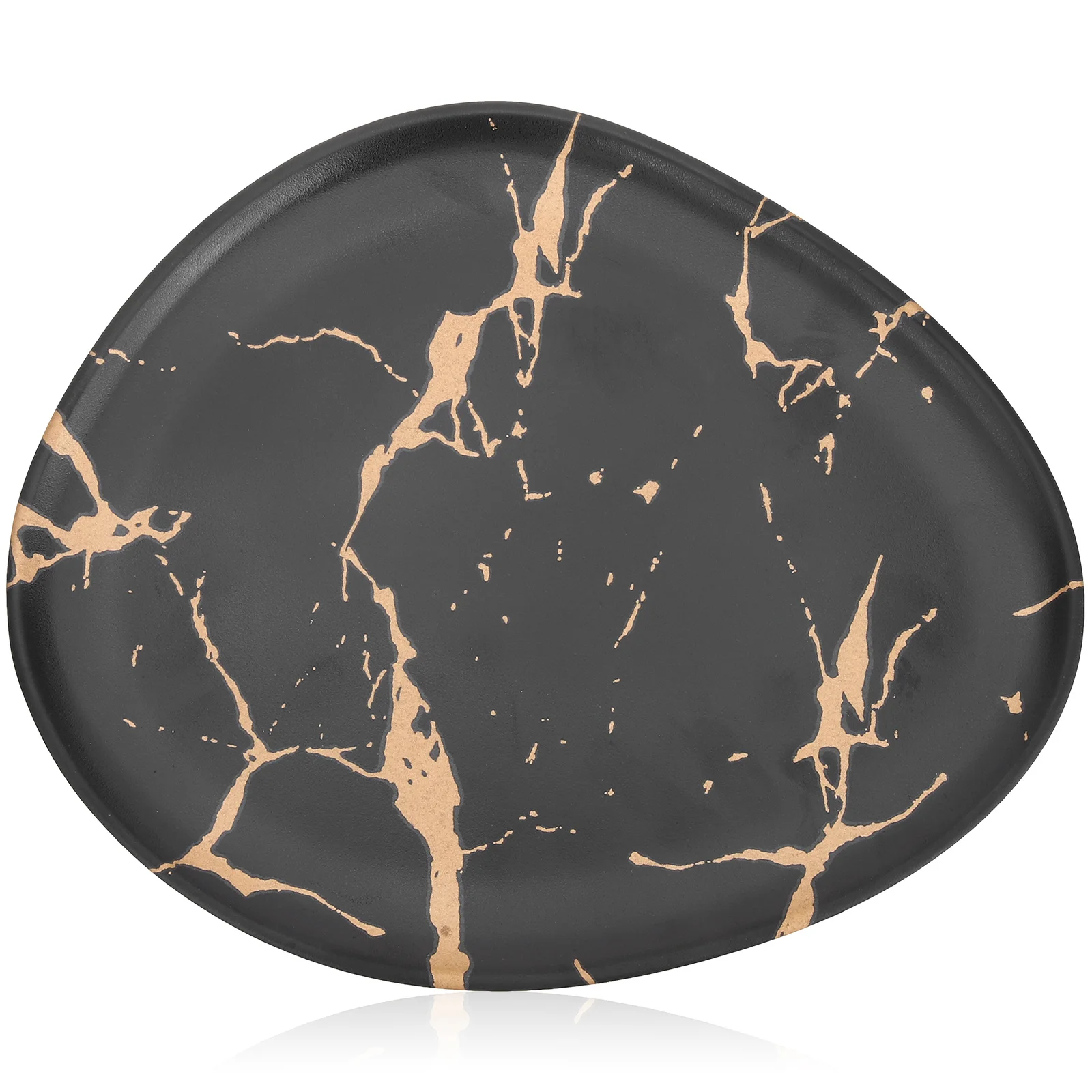 Ceramic Trinket Dish Jewelry Plate Storage Tray Vanity Organizer for Cosmetics Accessories Bedroom Living Room Decor