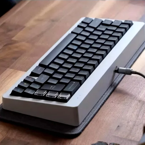 Imagen 1 del producto Almohadilla de teclado de lino Hifi, hilo grueso tejido, absorción de impacto, reducción de ruido, teclado mecánico personalizado, sonido de escritura