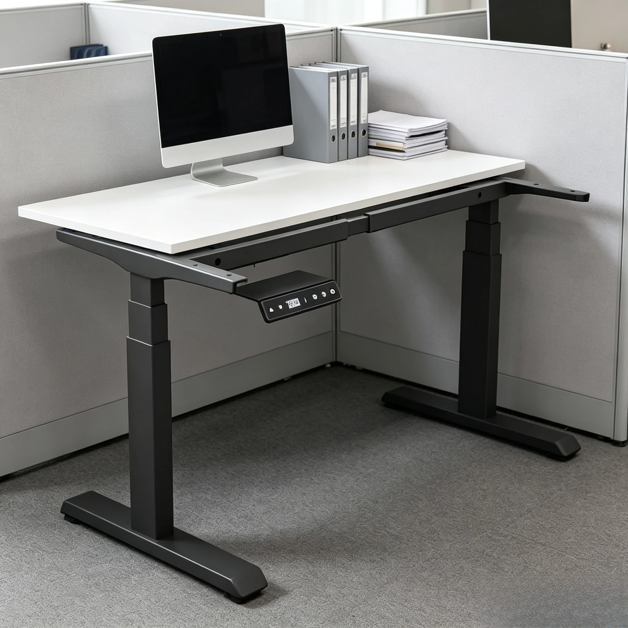 For Dual Motor Electric Adjustable Desk Legs Stable Standing Desk Frame Office Height Standing Table Support
