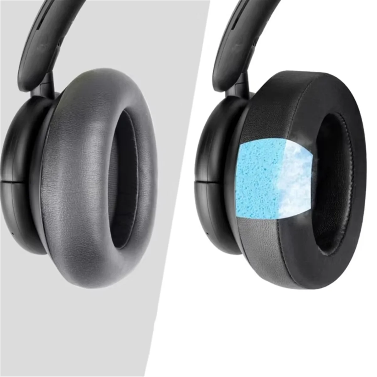 وسادات أذن بديلة من جل التبريد قابلة للتنفس من ABJZ للحياة Q30/Q35 وسائد أذن من الإسفنج الناعم