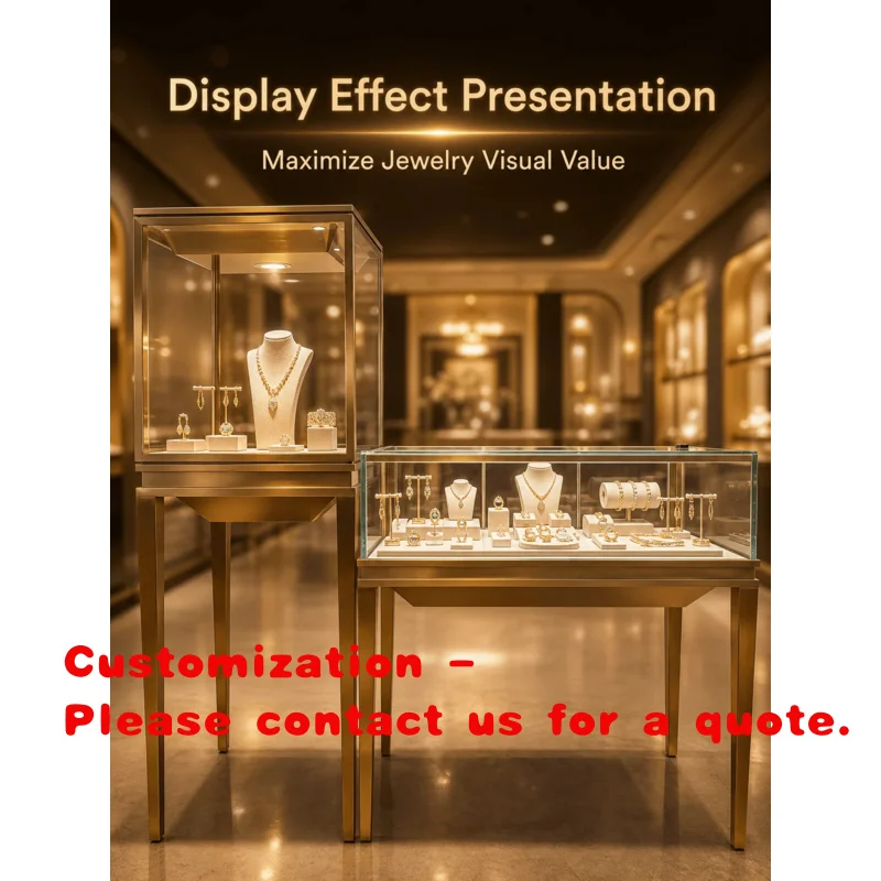 custom.CSYZ Luxury Modern Stainless Steel Jewelry Display Cabinet Led Lighting Electronic Lock Glass Back Tower Showcase Eco-Fri