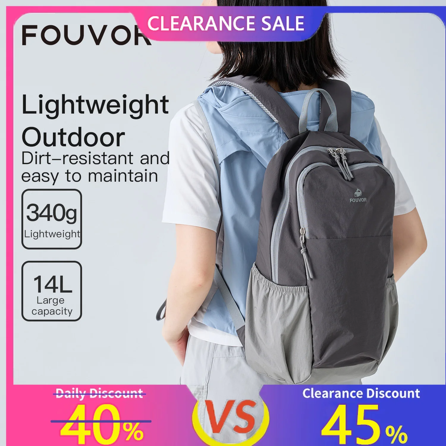 

Fouvor Women's Backpack 2025 Trend Small Travel Airplane Cabin Backpack Nylon Casual Fashion Sports College School Bags 3068-04