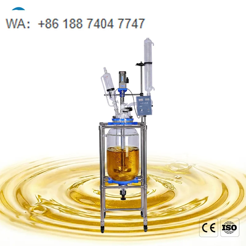 High Safety Level Laboratory Double Layer 100l Glass Chemical Reactor