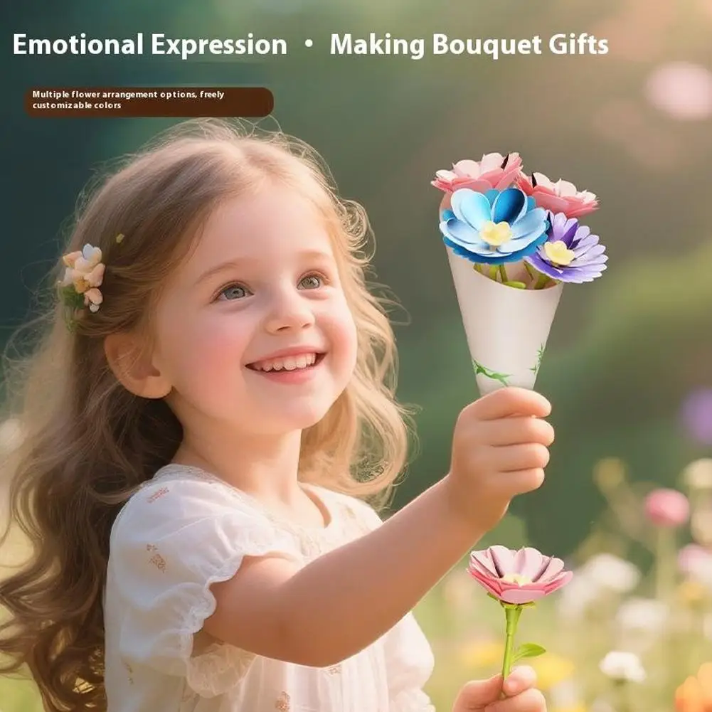 Zestaw do samodzielnego tworzenia bukietów z tkaniny, rękodzieło, zestaw do robienia bukietów, zestaw do prasowania kwiatów, zabawki edukacyjne dla dzieci, prezenty.