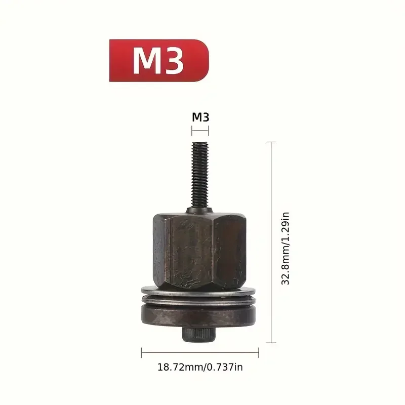7-teiliges Set Handnietmuttern-Werkzeug Manuelles Nietwerkzeug für Nietmuttern M3 M4 M5 M6 M8 M10 M12 – Detail 2