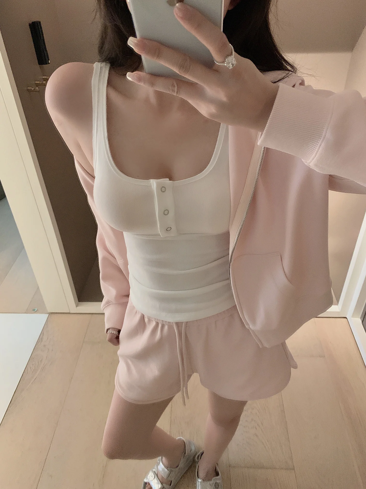 

Летний универсальный комплект из двух предметов: повязка для волос и футболка, повседневный, легкий и удобный материал