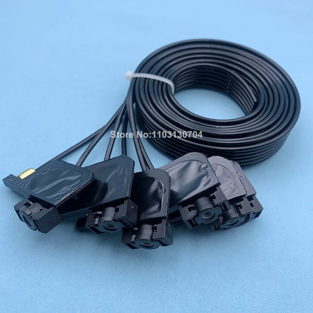 6 Colors UV Solvent Ink Damper Dumper With 1.5Meter Tube Pipe for Epson R320 R330 L800 L805 R1390 1400 L1800 R1800 R1900 R2000
