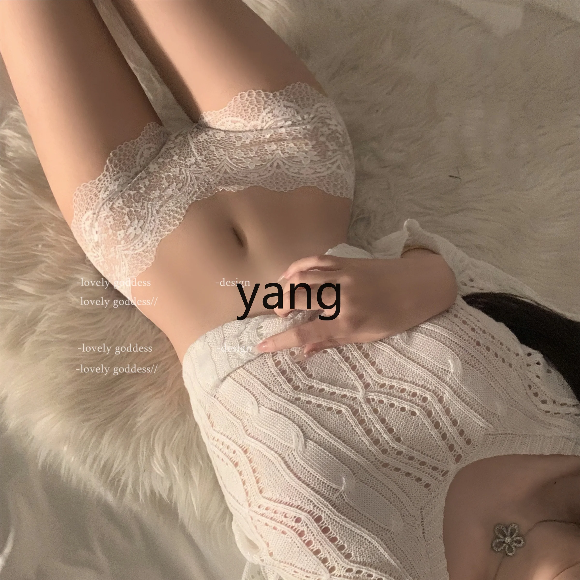 LMM lace boxer panties women's belly and hip lift cotton crotch high-waisted briefs