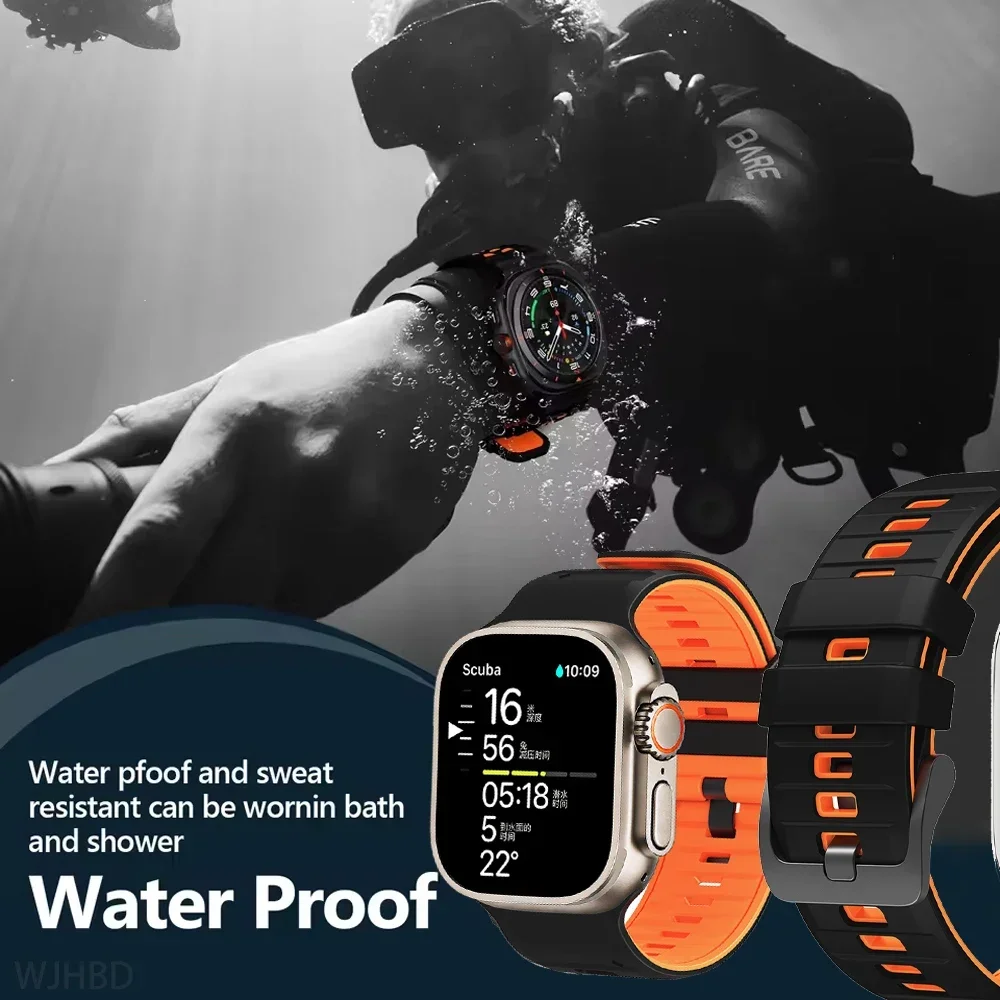 Silikon-Sportarmband für Apple Watch Band 49mm 46mm 45mm 44mm 42mm Correa Armband iWatch Series 11 10 9 8 7 6 5 SE3 Ultra 3 2 – Detail 20