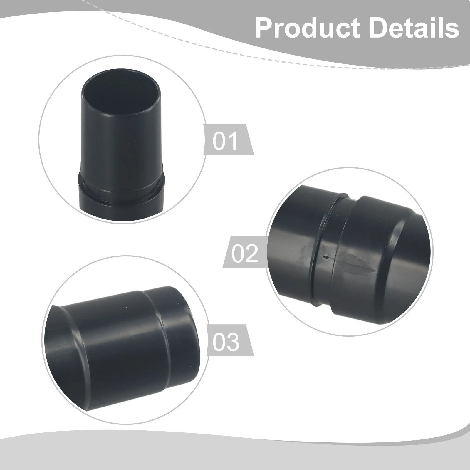 Konverter Adaptor Selang Plastik ABS 28-32Mm Penyedot Debu Lampiran Perlengkapan Rumah Tangga Aksesori Suku Cadang Vakum Pembersih
