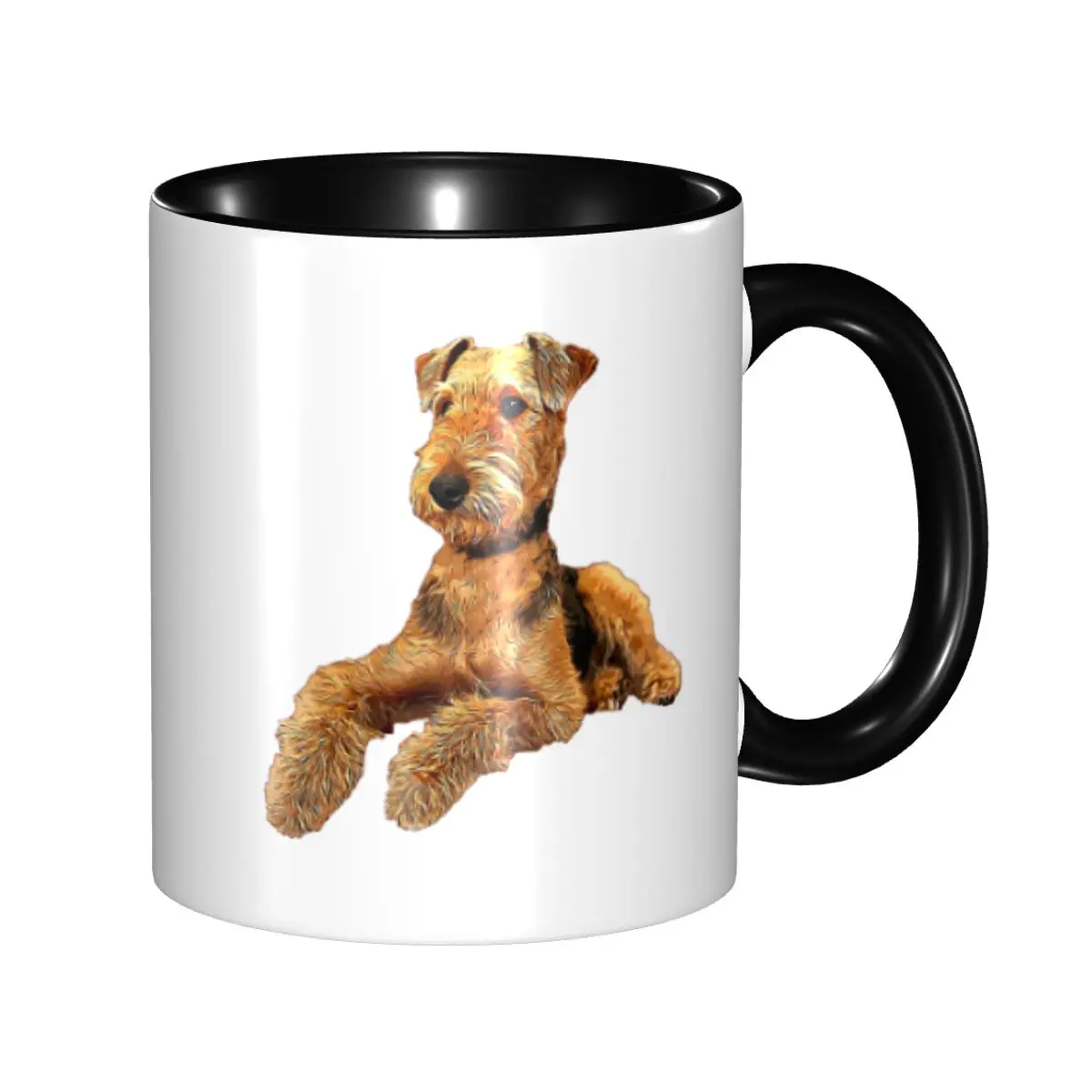 

Airedale Terrier Beautiful Dog Mug Funny Ceramic Coffee Cups Tea Mugs Milk Cup Drinkware Gifts for Woman Man
