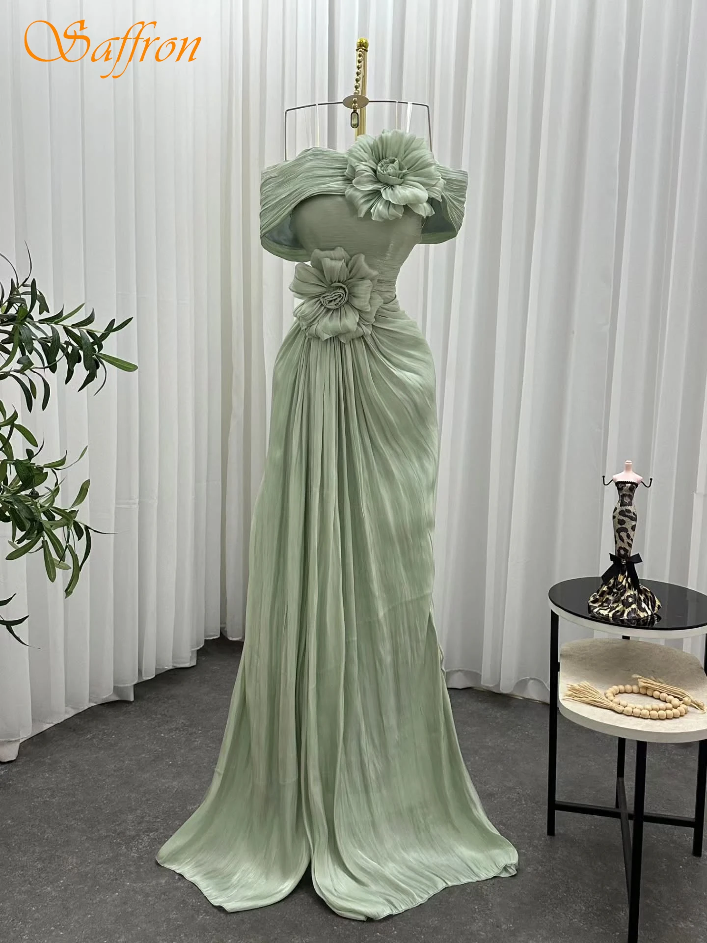 

Customized Boat Neck A-Line Elegant Classic Modern Evening Dress High Quality Bespoke Occasion Gowns Temperament Prom Dress