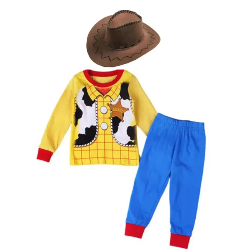 WAT 2019 هالوين الأطفال الصبي وودي دور اللعب كاوبوي زي فستان بتصميم حالم تأثيري الملابس مع قبعة 2025 جديد #3