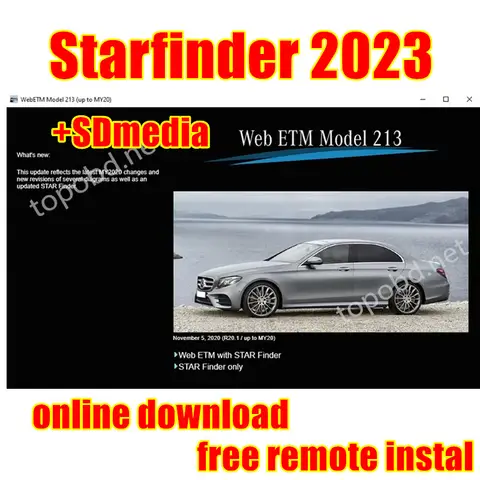 Starfinde.r 2023 includes circuit diagrams and component descriptions, online installation services