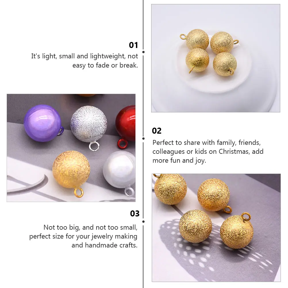 

4 Pcs Home Christmas Bell Charms Tree Bells Making Decorations Accessories Diy Pendant for Adornment Copper Pendants The