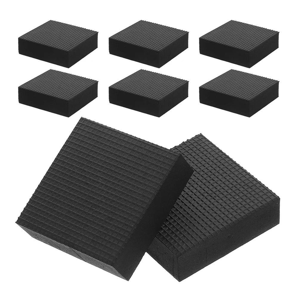 

8pcs Furniture Feet Pads Shock Absorbing Anti Skid Heightening Risers Rubber Material for Chairs Beds Tables Bed Riser Heavy