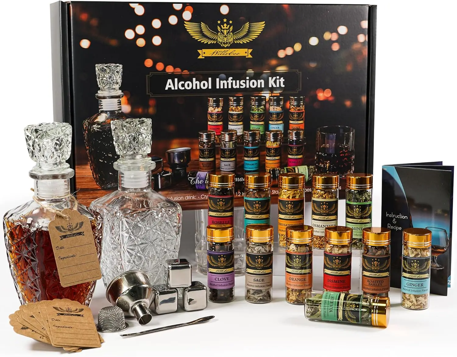 

Набор для накачивания спирта для духов со вкусом «сделай сам» — 12 натуральных ингредиентов, идеальный подарок для мужчин и любителей коктейлей