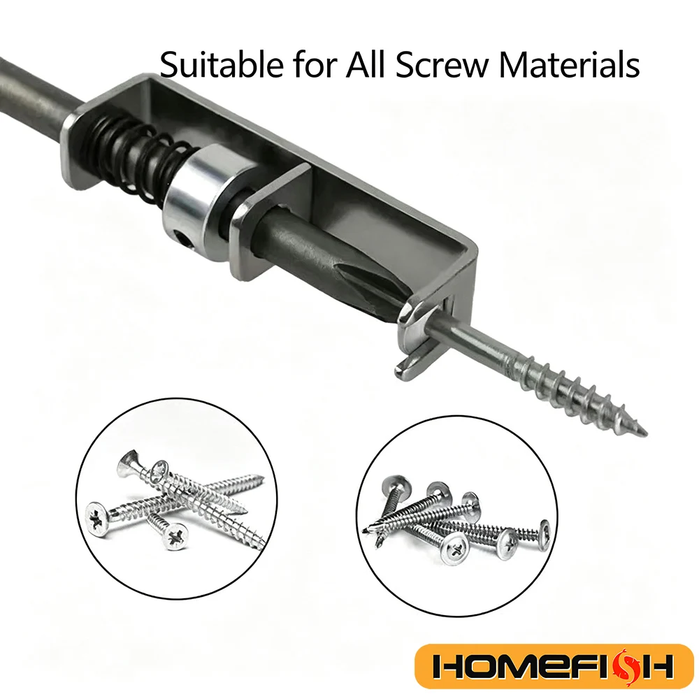 1/2Pcs Spring loaded Screw Holder Bit Anti-drop Screwdriver Bit for Electricians Mechanics DIY Home Repair Universal Screw