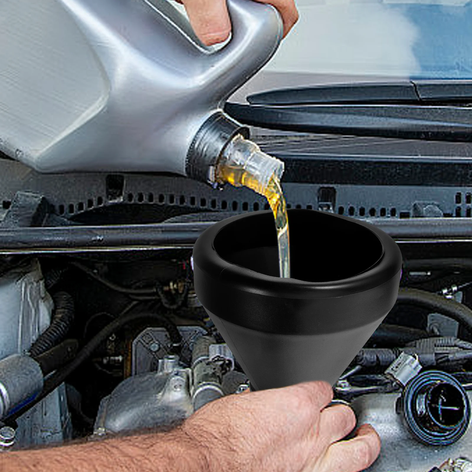 

Oil Funnel Thick Durable Plastic Long Automotive Oil Filler Tool Flexible Funnel Transmission Car Supply