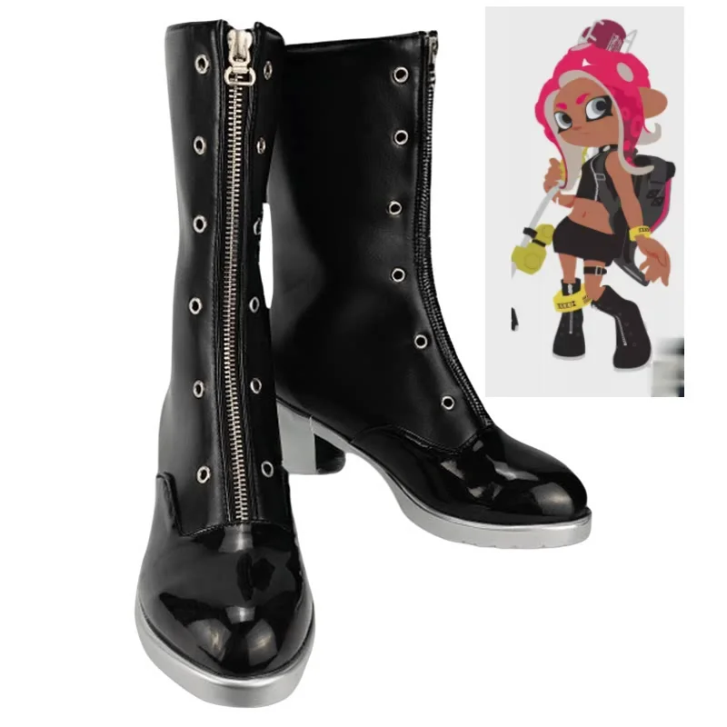 Splatoon 3 Agent 8 Cosplay Shoes Halloween Carnival Party Boots Custom Made