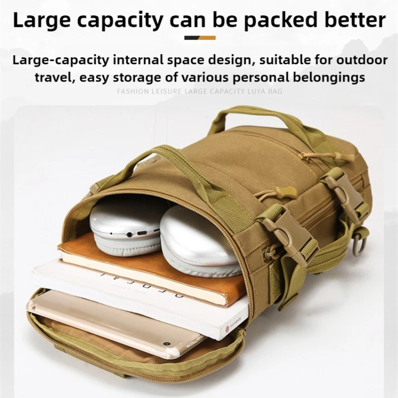 Picture 6: Outdoor Tactical Camping Chest Bag Mens Hiking Trekking Fishing Cycling Pack Portable Travel Sports Luggage Rucksack Fanny Pack