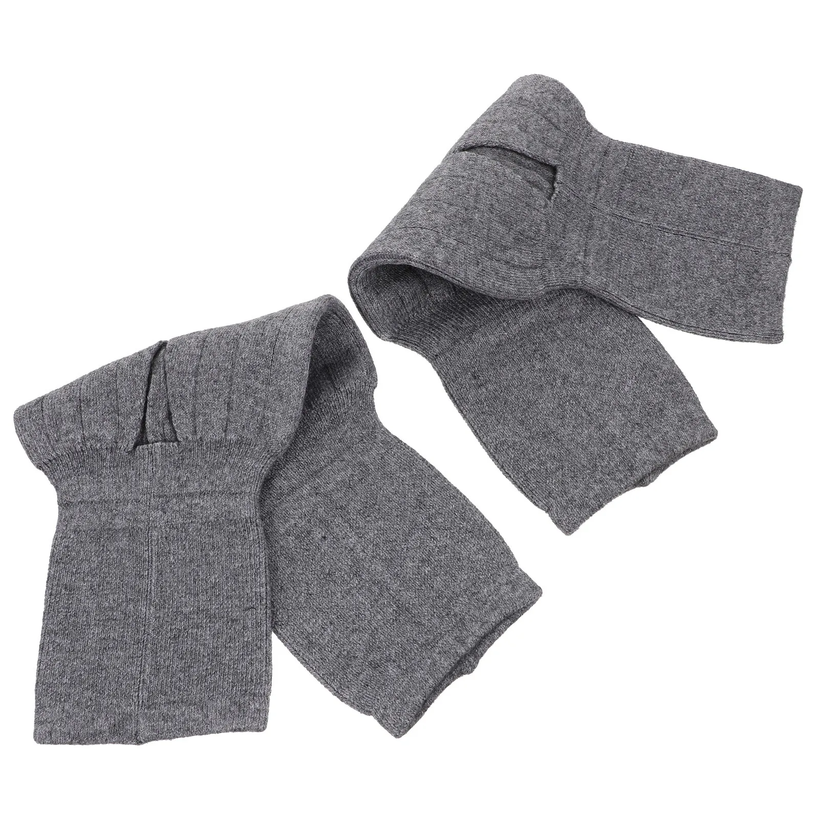 

2 pcs Breathable Knee Pad Warm Thermal Support Sleeve For Lightweight Protector Cover Grey