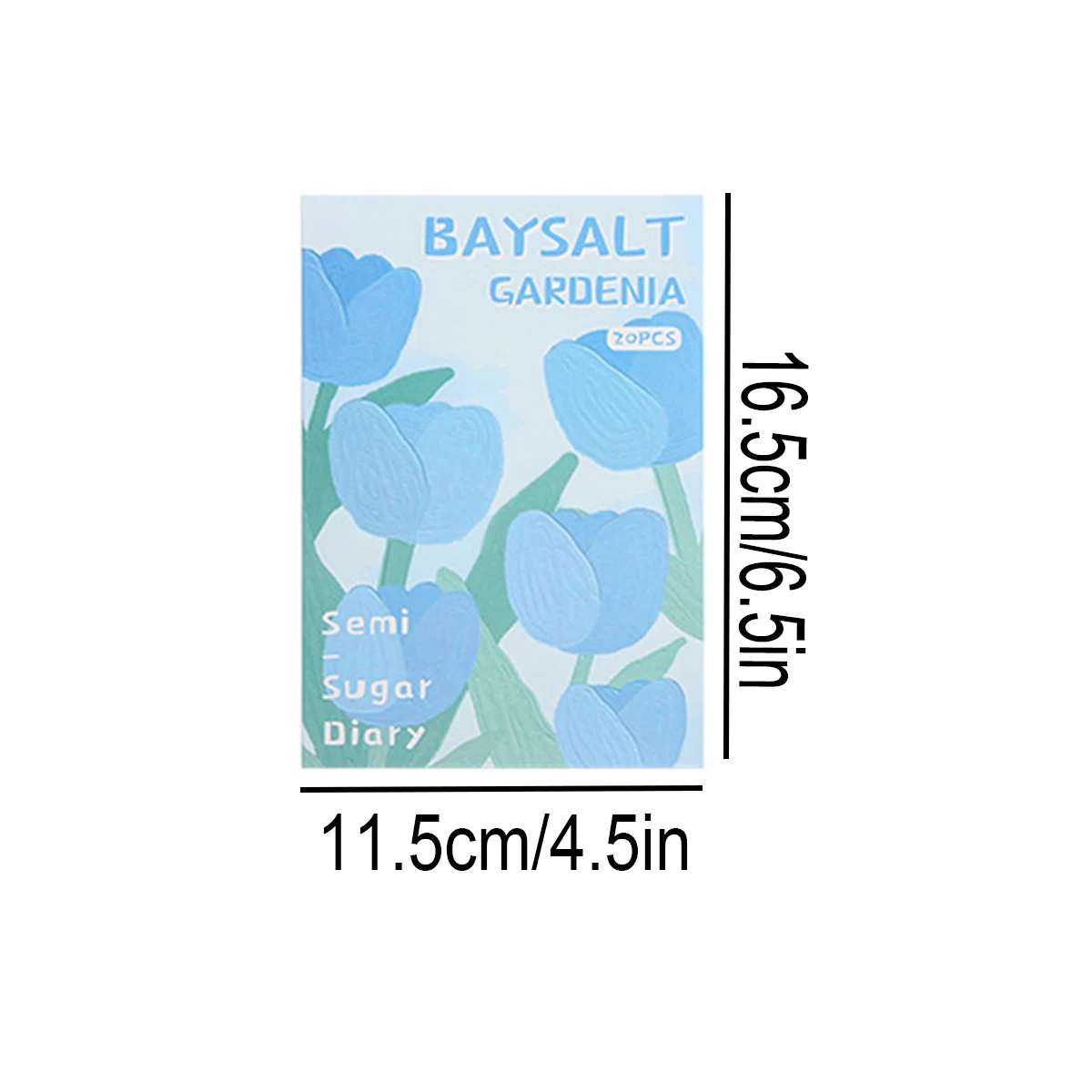 20pcs Blue Style Minimalist Stickers,Beautiful Plant And Flower Pattern Stickers,For Scrapbooking,Daily Use,And Gift Decoration