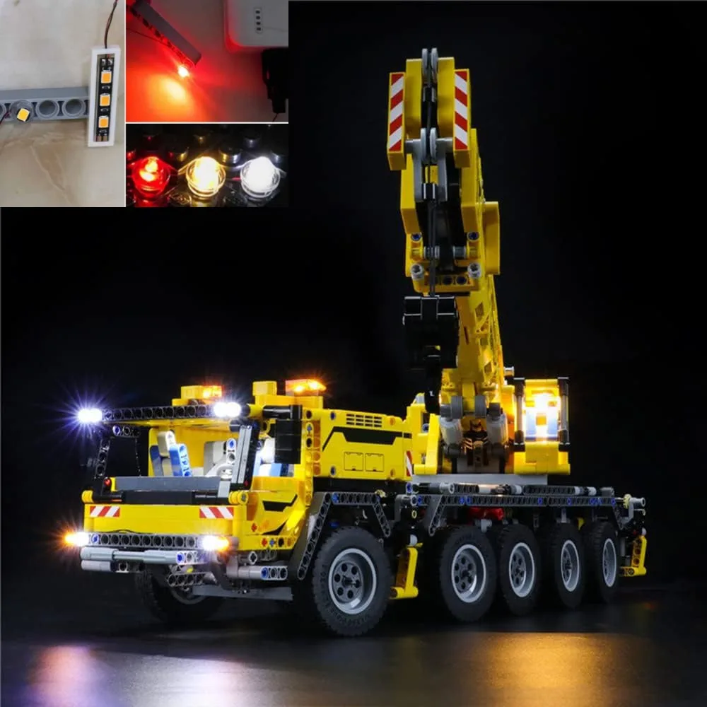 42100 – USB Light for LEGO Technic Mobile Crane MK II: מבחן ותوصיה