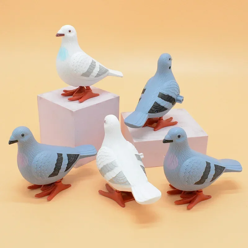 

1PC Wind Up Jump Toys, Cute Clockwork Jumping Pigeon, Wind Up Simulation Animal, Jumping Animal Wind Up Toy