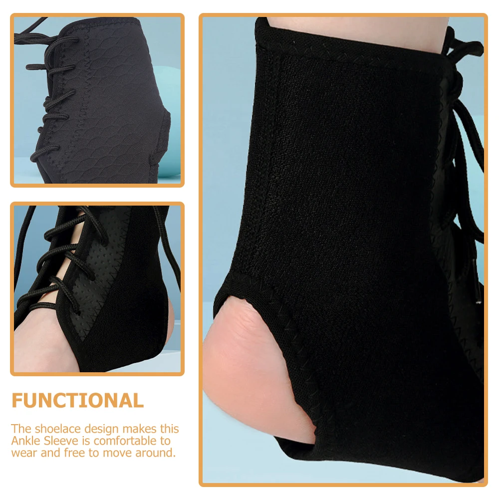 

Support Breathable Neoprene Stability Brace Adjustable Shoelace Design Ankle Wrap for Sprained Ankle Foot Brace Tendon Support