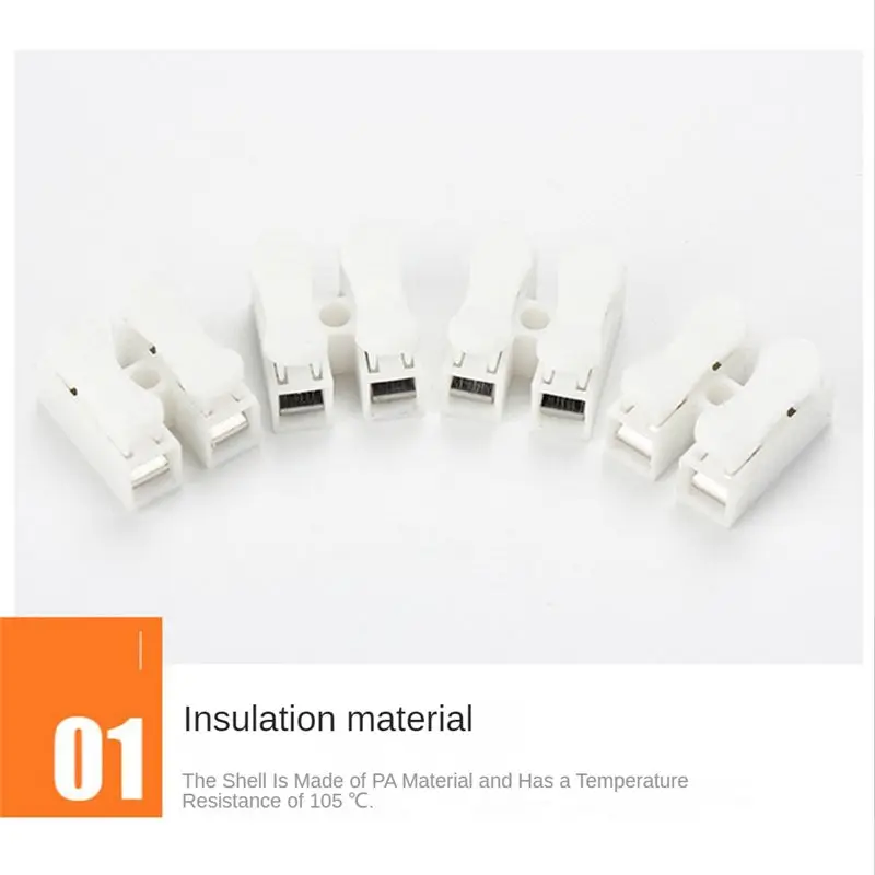 DT35！ 80PCS CH2 Quick Connectors Press-Fit Quick Terminals Terminal Block