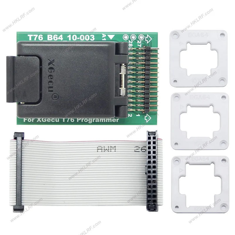 Programmer Socket BGA64 Adapter T76_B64_10-003 + 4 Limit Frame for XGecu T76 Programmer