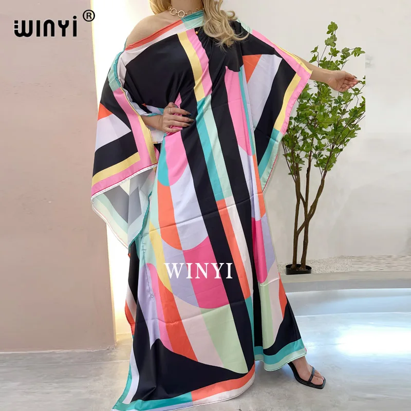 WINYI Womens Boho Maxi Floral turke Summer robe Women Elegant Holiday Beach Dress Sundress Party Dress