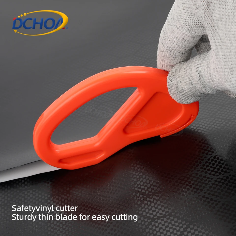 DCHOA 4PCS Vinyl Safety Cutter Utility Knives for Window Tinting Carbon Fiber Sticker Cutting Vinyl Car Wrap Cutting Tools