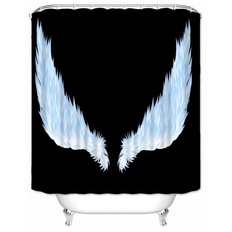 Musife Custom Wing Shower Curtain Waterproof Bathroom Polyester Fabric Bathroom Curtain