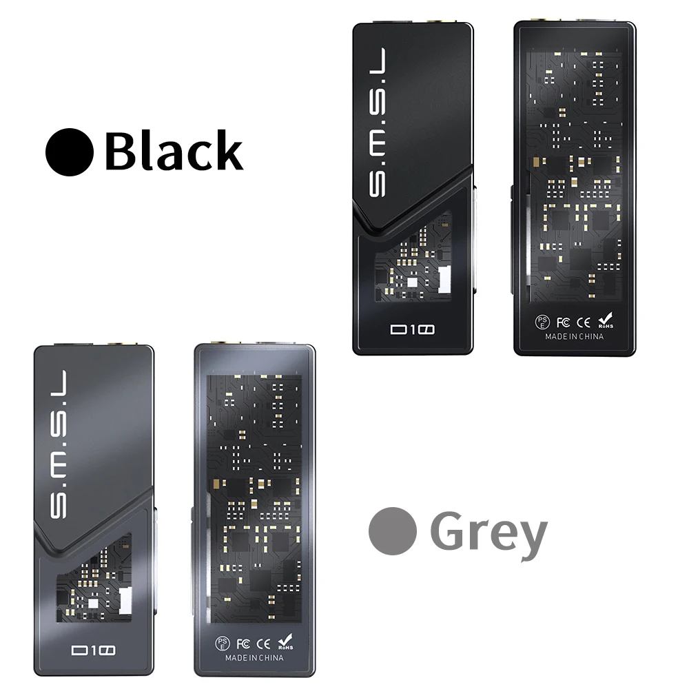 SMSL D10 Portable USB Headphone Amplifier DAC Chip 2*CS43131 3.5mm 4.4mm Balanced Dual Jack DSD256 32bit/384kHz 500mW 121dB