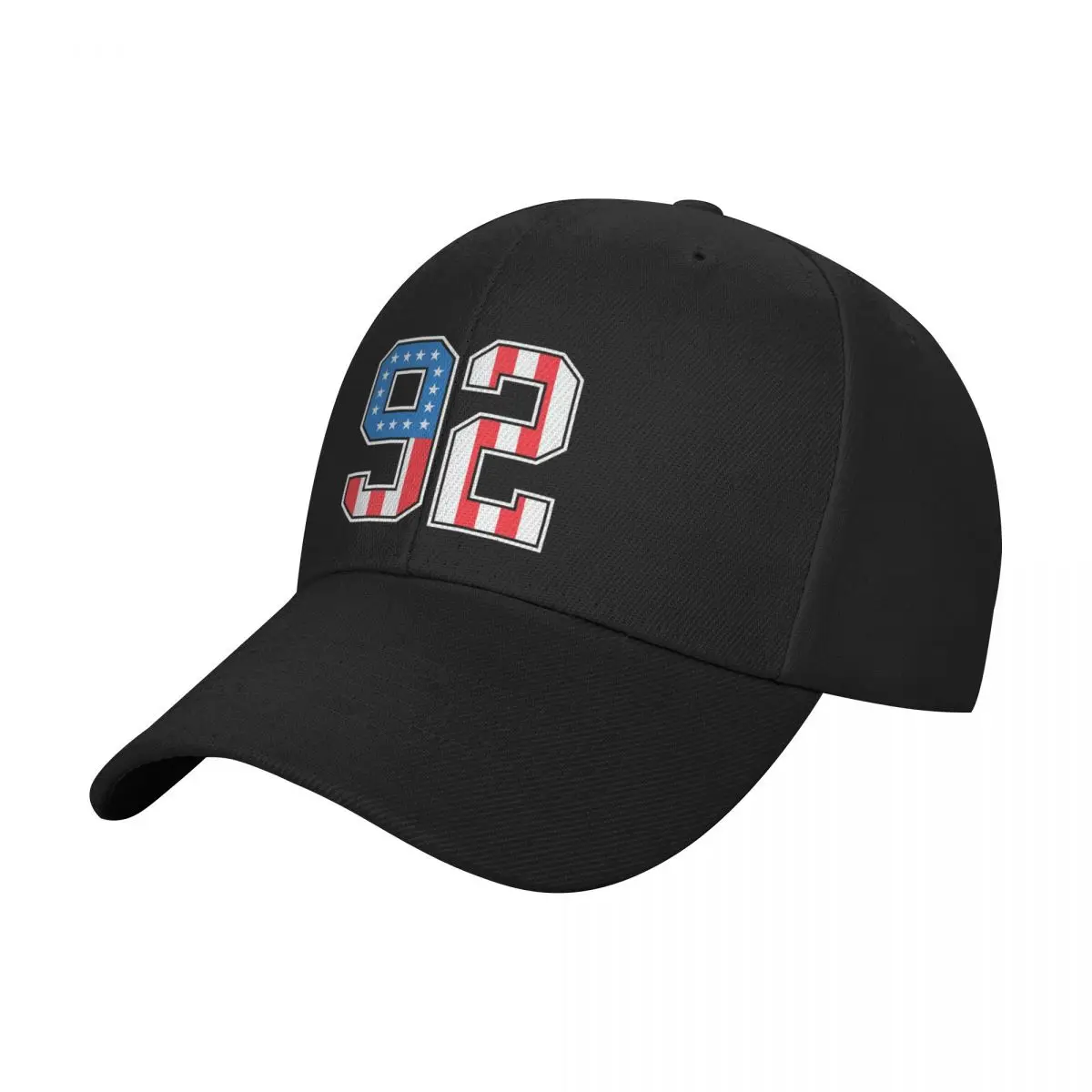 

92 American Lucky Number Ninety-two United States Flag Baseball Cap Hat Baseball Cap dad hat Anime Women Hats Men's