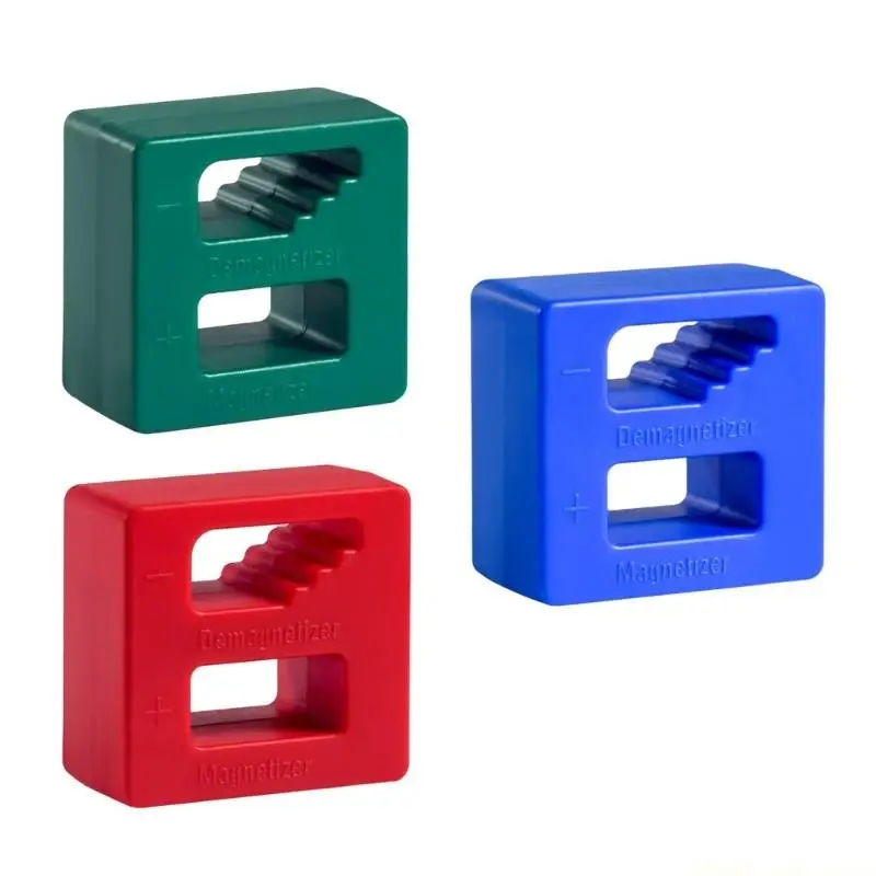 A2BE 3Pcs 2 in 1 Screwdriver Tool with Magnetizer Demagnetizer Capability Easy Carry