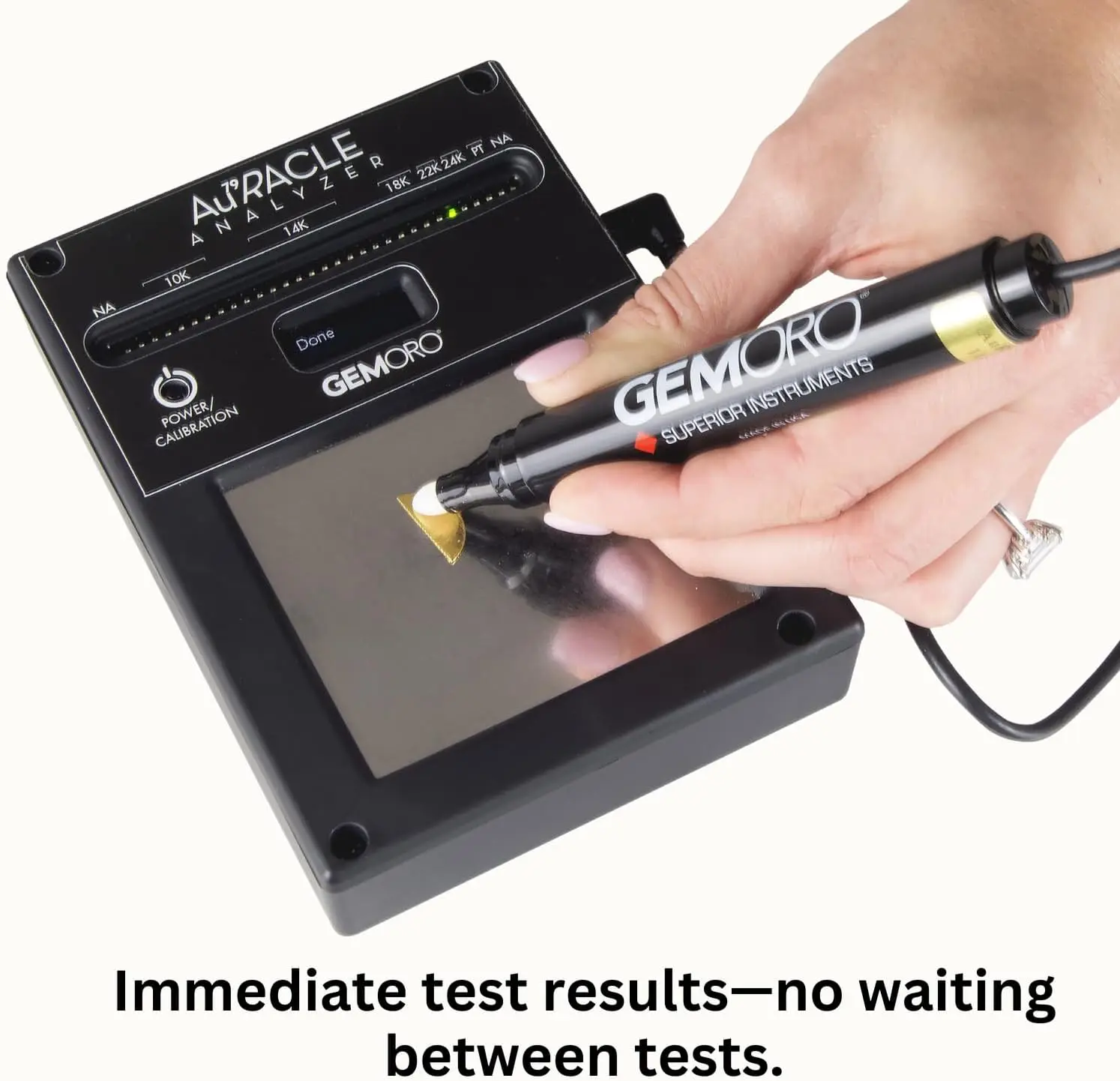 Analyzer Gold Tester | Accurate Compact Portable Electronic High Karat Gold & Platinum Tester | Precision Jewelry