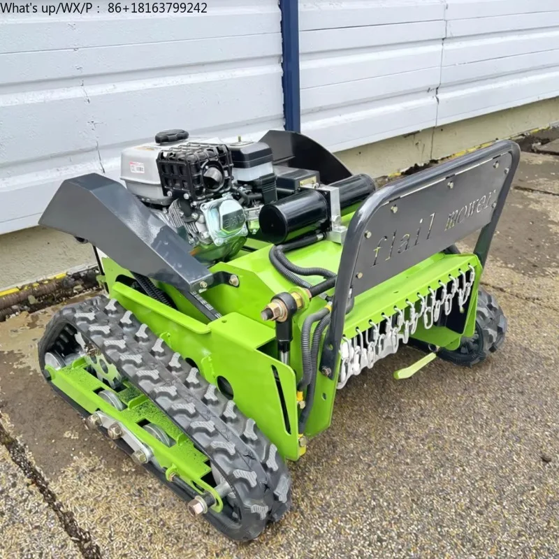 

Fruit Orchard Weeding Machine 82 Width Flat Ground Open Land Crawler Type Lawn Mower Orchard Grass Cutting and Shredding Machine