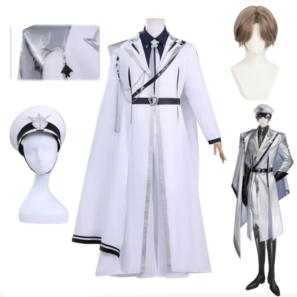 

Beyond The World Yi Yu Sun and Moon Journey Same Style Cosplay Costume White Cape Suit Adult Halloween Carnival Party Stage Wear