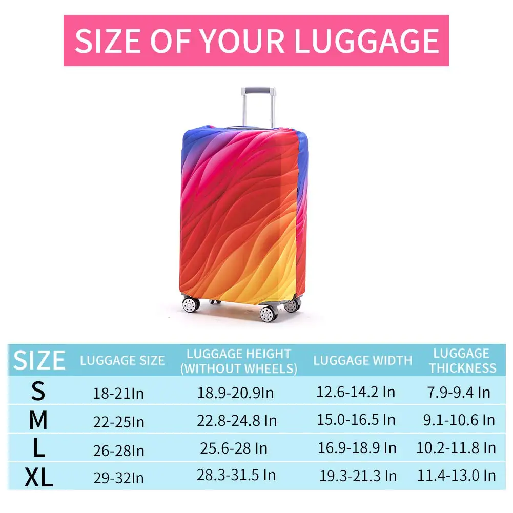 Luggage Cover 2023 New Elastic Suitcase Protective Covers For 18 to 32 Inch Suitcase Protector Cover Thickened Dust-proof Travl