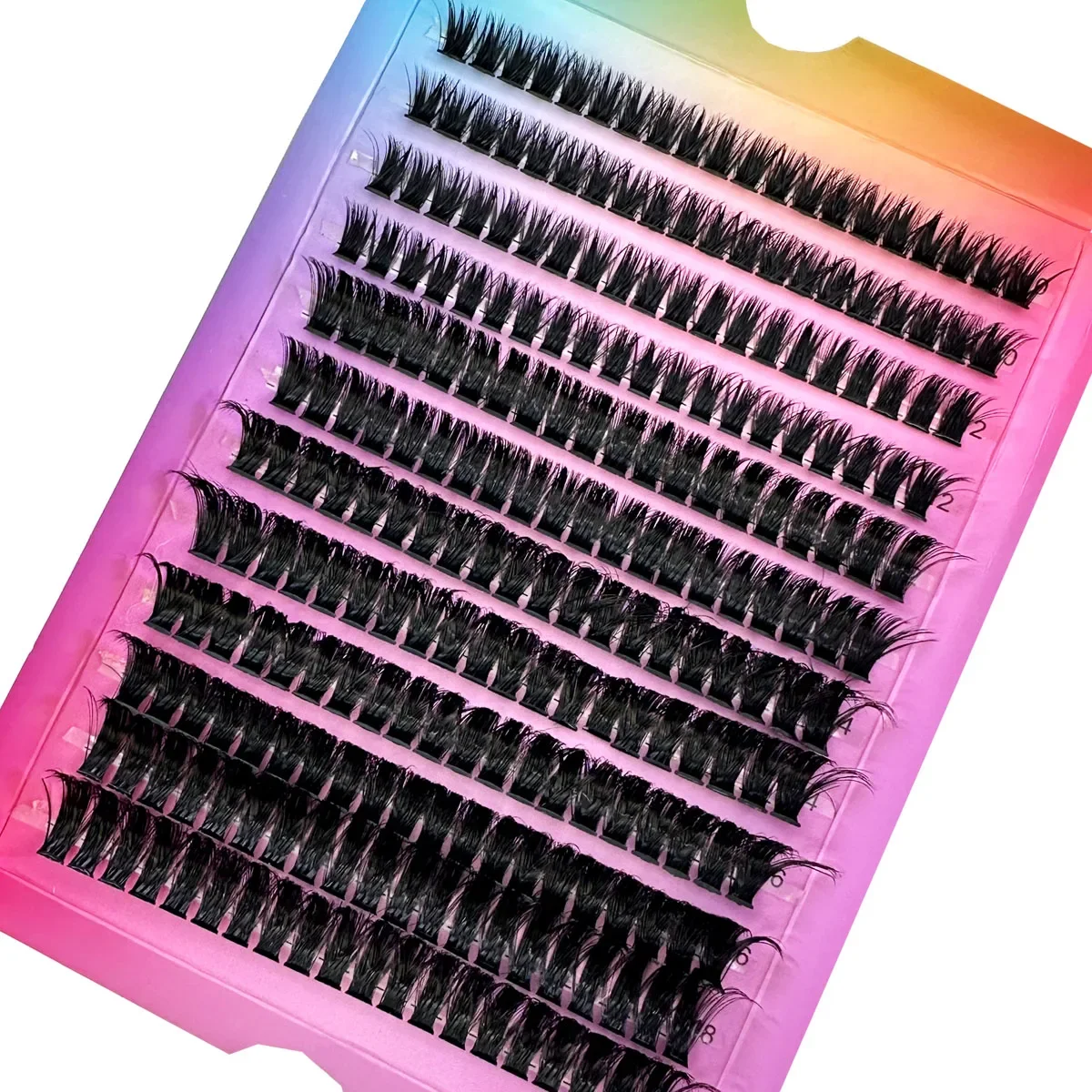 180D/100D ミックス 3D ふわふわシングルクラスター DIY クラスターまつげエクステンション個別まつげナチュラルセグメントまつげバンドルメイクアップ