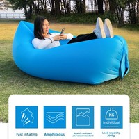 Internet Celebrity Outdoor Lazy Inflatable Sofa Inflatable Bed Portable Air Sleeping Bag Single Folding Camping Air Cushion