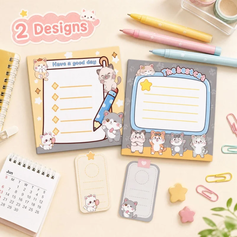 36pcs/lot Cartoon Cat Memo Pad Cute N Times Stationery Label Notepad Bookmark Post School Supplies