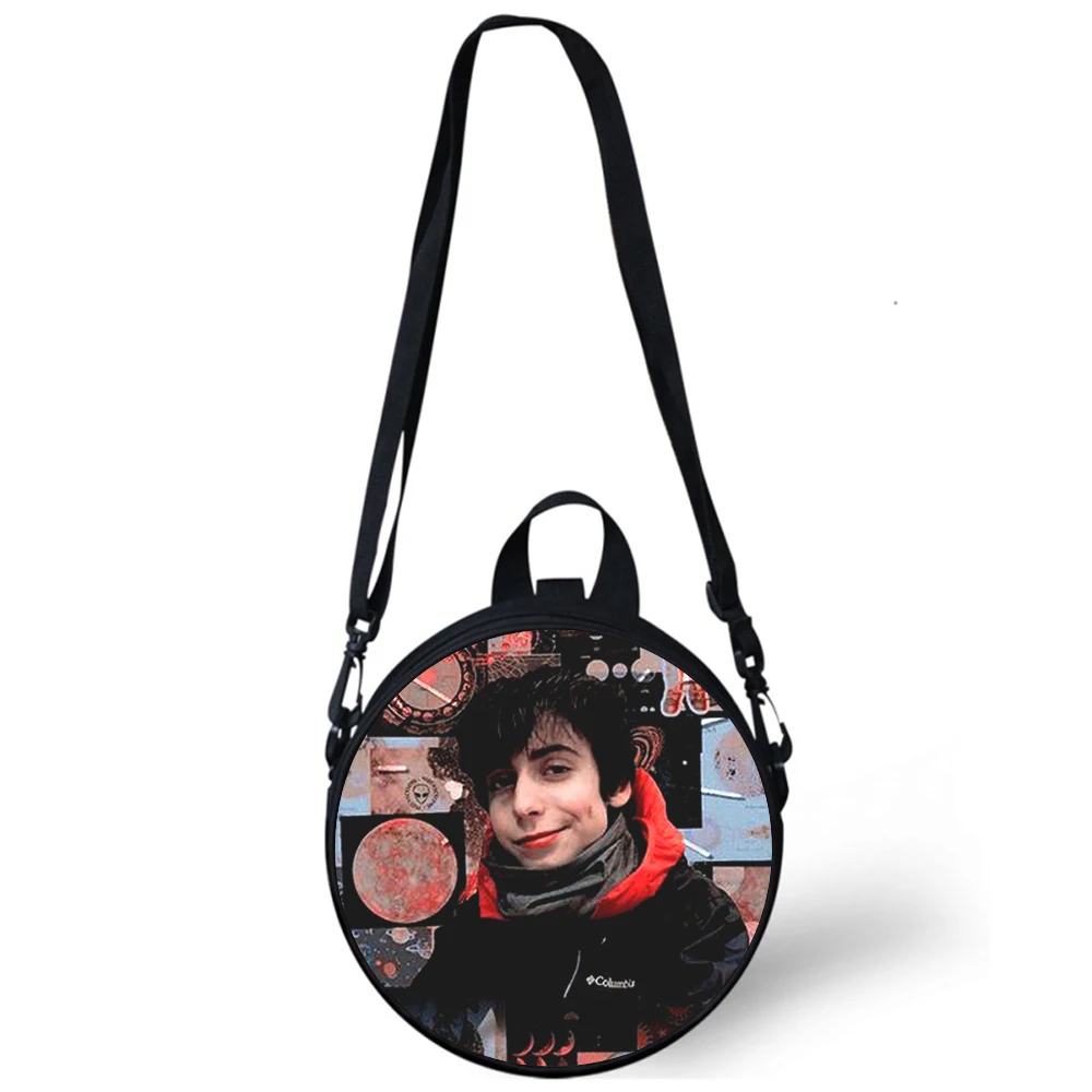 Aidan Gallagher Numero Cinque Borsa per asilo per bambini Stampa Borse a tracolla a tracolla per le donne della scuola Mini zaini rotondi Borsa Rugtas