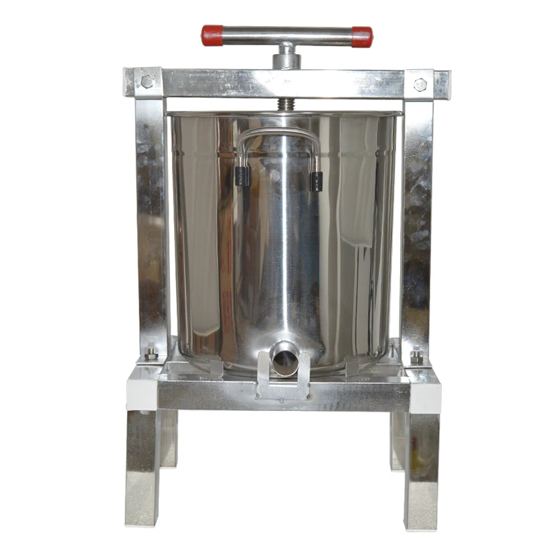 Prensa Manual de Miel de 10L, Equipo de Apicultura de Acero Inoxidable, Herramientas para Prensar Miel y Cera de Parafina, Molino de Miel